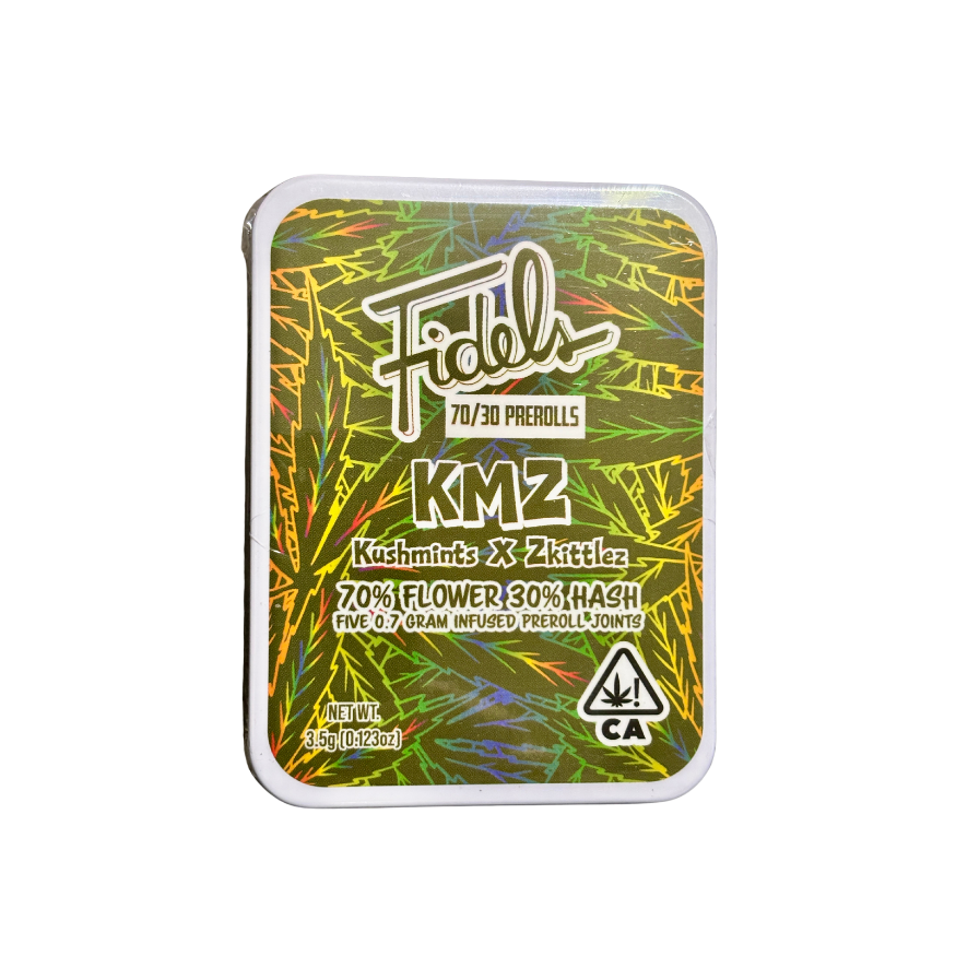 FIDELS 70/30 "KUSHMINTS X ZKITTLEZ" HASH INFUSED PRE-ROLLS