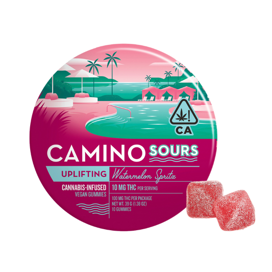 Camino Sours Watermelon Spritz THC Infused vegan gummies