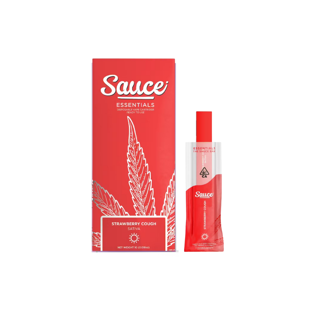 SAUCE ESSENTIALS 1 GRAM DISPOSABLE PEN STRAWBERRY COUGH SATIVA