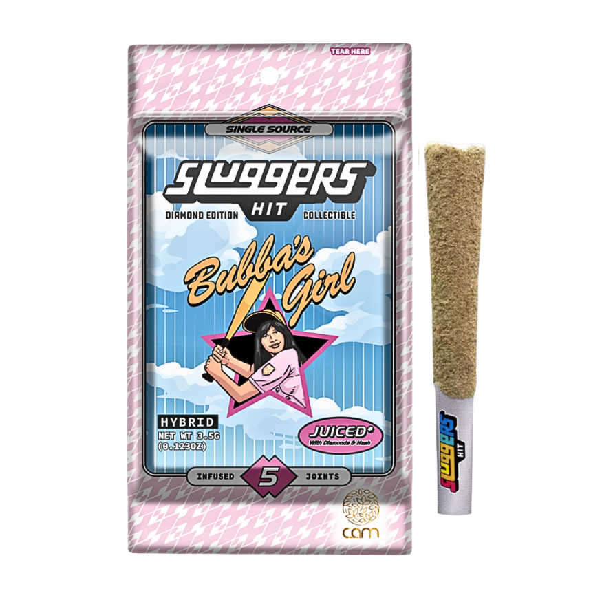 Sluggers Hit Bubbas Girl Hybrid infused pre-roll multi-pack