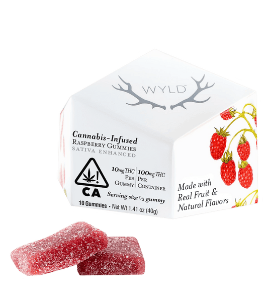 Wyld Raspberry Hybrid Infused Gummies